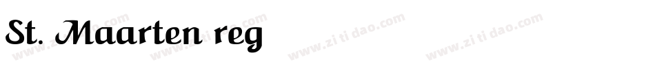 St. Maarten regular字体转换